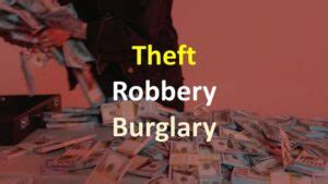 Разница между robbery и burglary