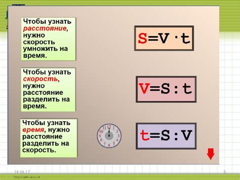 Рассчитайте скорость по времени и расстоянию