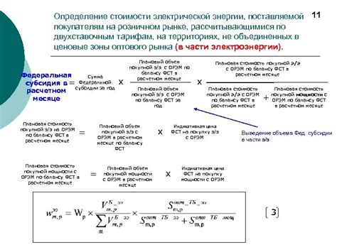 Расчет электроэнергии