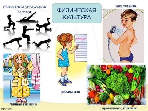 Режим дня и физические упражнения