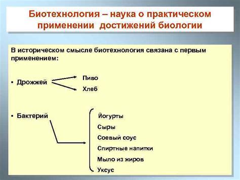 Роль биологии в науке и практическом применении