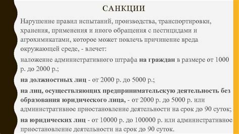 Санкции за нарушение правил обращения с ТКО