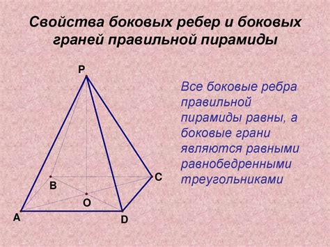 Свойства боковых граней при различных углах усеченной пирамиды