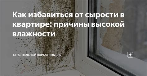 Симптомы высокой влажности в квартире