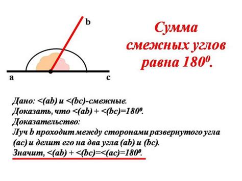 Смежные углы: определение и примеры