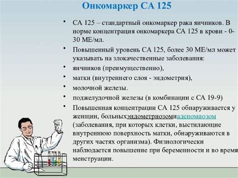 Сниженный уровень СА 125 - что это значит?