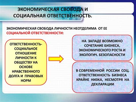 Социальная и экономическая свобода