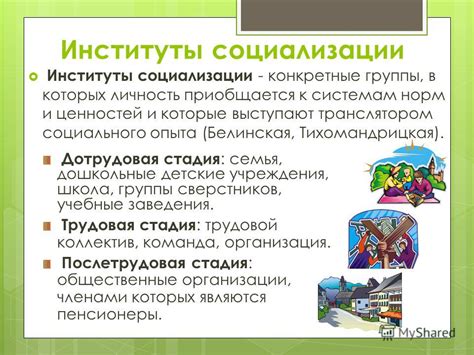 Социальные институты и социализация