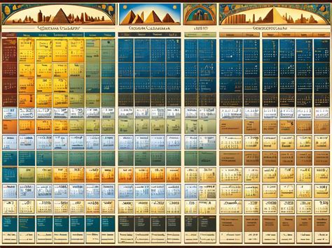Сравнение древнеегипетской системы летоисчисления с современной