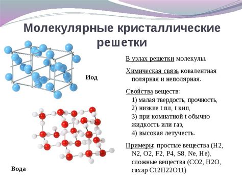 Сравнение молекулярных и немолекулярных веществ: различия