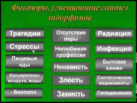 Стимуляция выработки эндорфинов – гормона радости