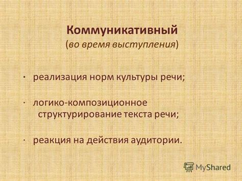 Структурирование и логика выступления