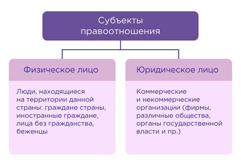 Субъекты правоотношений