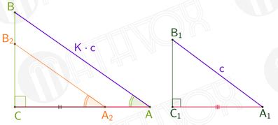Теоремы о подобии треугольников