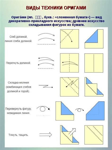 Техника складывания бумаги