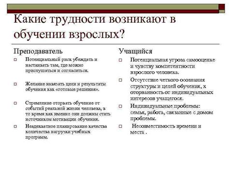 Трудности обучения взрослых: почему это важно?