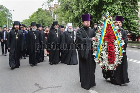 Участники панихиды и литургии