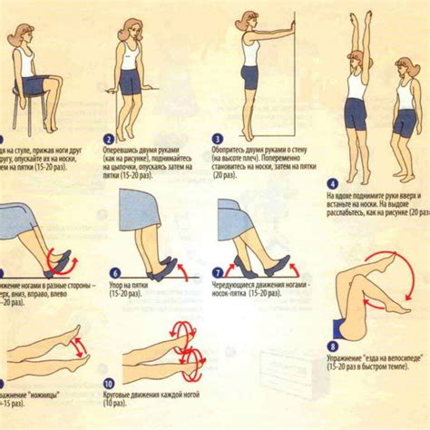 Физические упражнения для улучшения положения ног при сидении