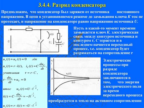 Физический смысл заряда конденсатора