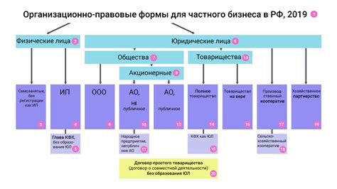 Форма собственности и организационно-правовая форма