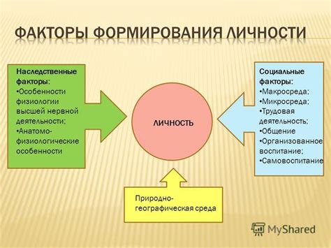 Формирующие факторы характера подростка и молодого человека