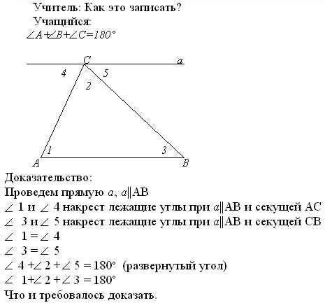 Формулы для расчета углов