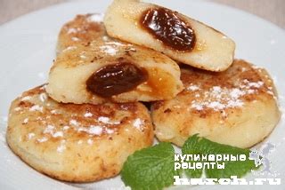 Французские сырники с маслом и сгущенкой