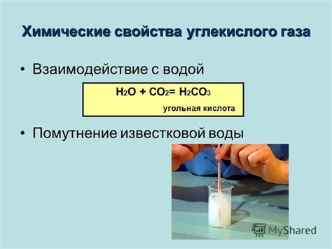 Химические реакции с участием углекислого газа