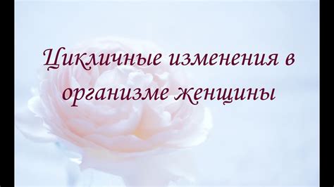 Цикличные изменения