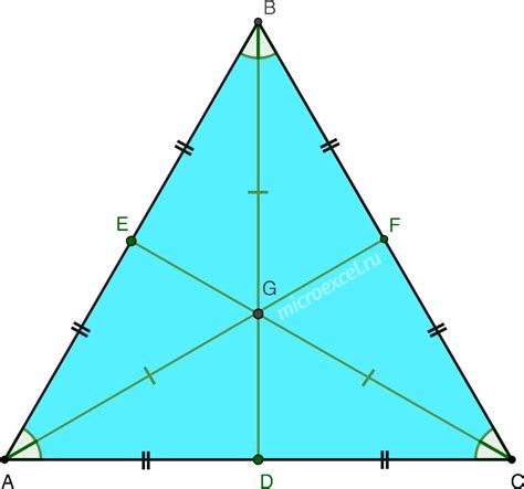 Чему равна биссектриса в равностороннем треугольнике: формула и свойства