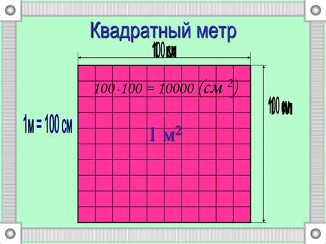 Что такое метр и квадратный метр?