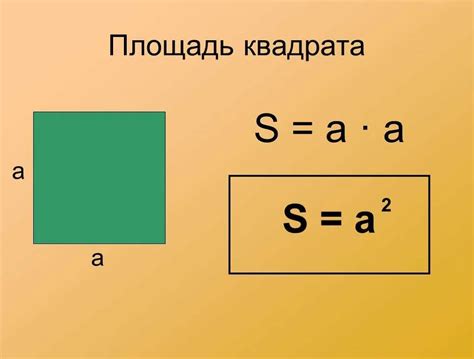 Что такое площадь квадрата