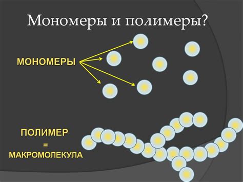 Что такое полимеры и мономеры?