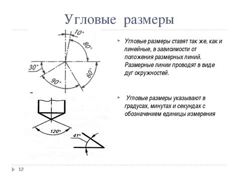 Что такое угловые размеры?