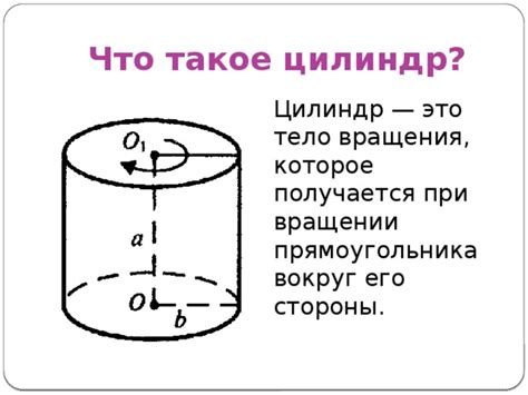 Что такое цилиндр?