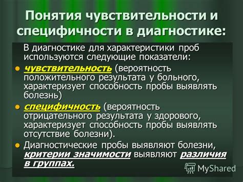 Чувствительность и специфичность