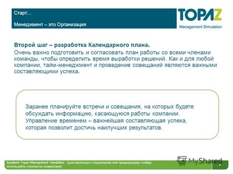 Шаг второй: разработка плана