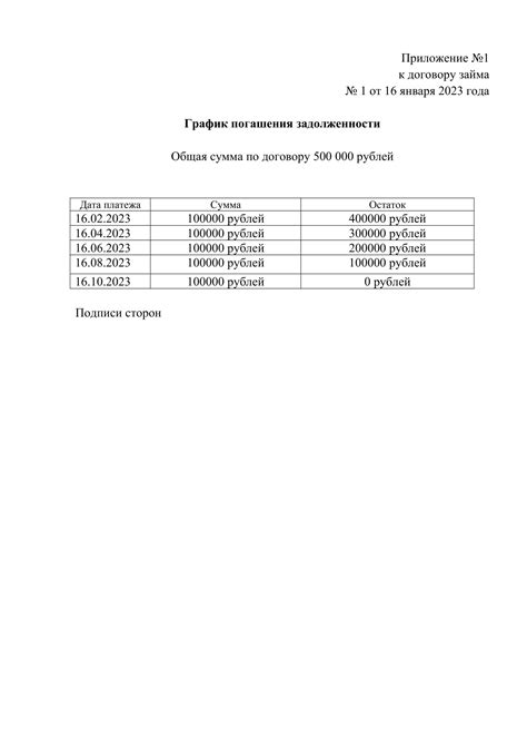 Шаг 4: Разработать план погашения задолженности