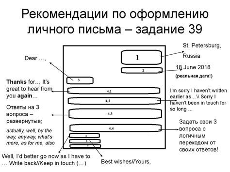 Шаг 4: Укажите полезные рекомендации по оформлению письма