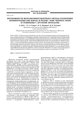 Эффективность техники C r in situ в сравнении с другими методами