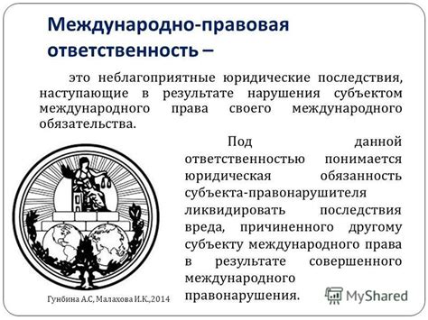 Юридические последствия нарушения обязательства