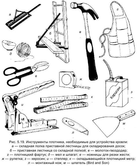 б. Выбор необходимых инструментов