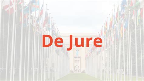 De jure